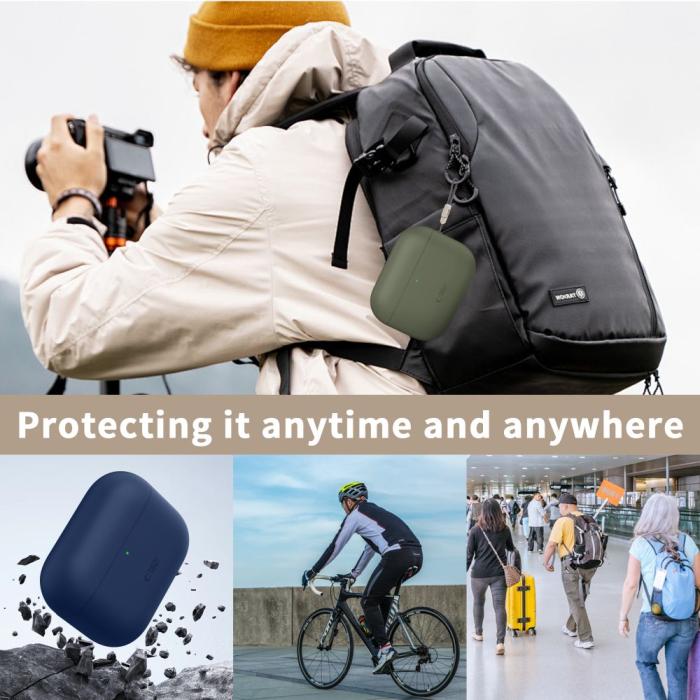 Bild 6, Tech-Protect AirPods Pro 3 Skal Silicone Lavender