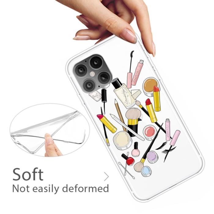 Bild 4, iPhone 12 / 12 Pro - Skal Med Tryck - Kosmetika