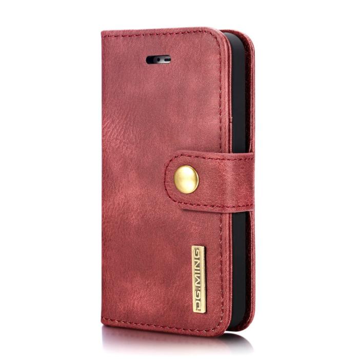 Bild 4, iPhone 5/5S/SE 2016 - DG.MING 2in1 Magnet Fodral - Röd