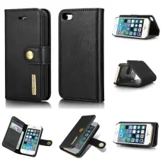 iPhone 5/5S/SE 2016 - DG.MING 2in1 Magnet Fodral - Svart