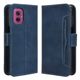 Motorola Moto G55 5G Fodral Med Avtagbart Kortfodral Blå