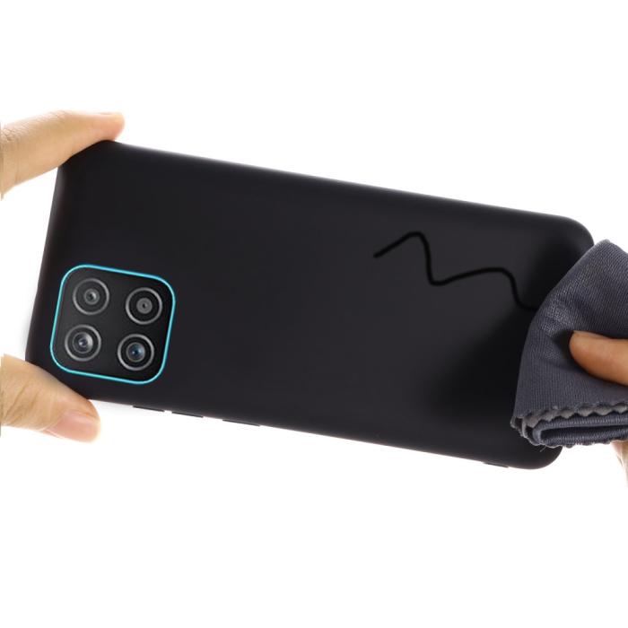 Bild 4, Samsung Galaxy A03 Skal Liquid Silikon Med Strap Svart