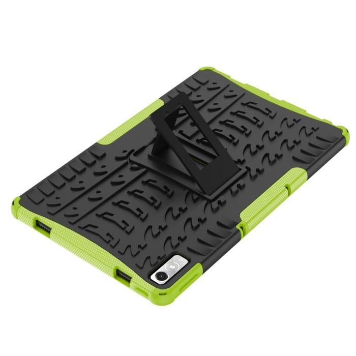 Bild 6, Lenovo Tab P11 Gen 2 Skal Rugged Kickstand Armor Grön