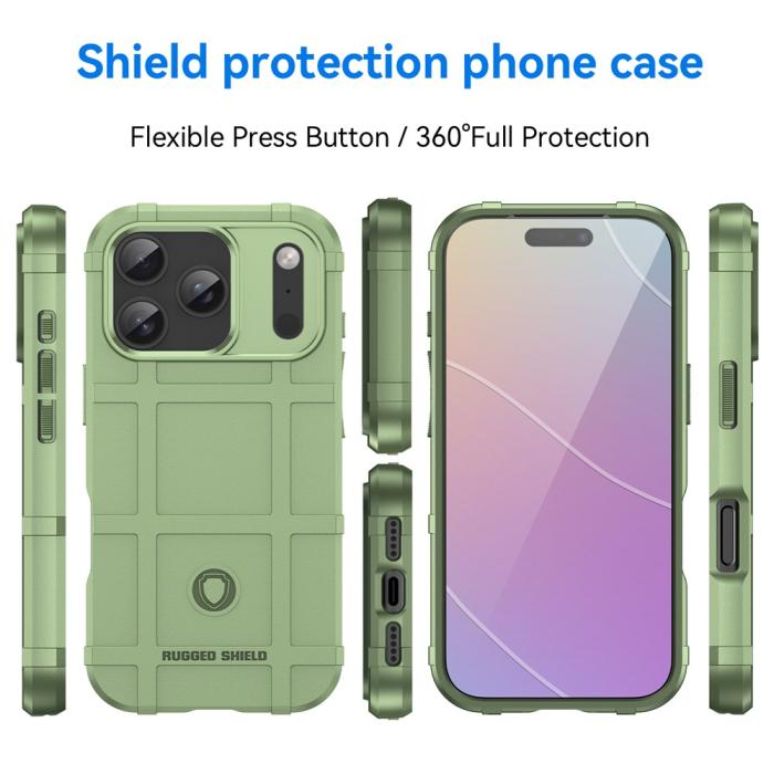 Bild 3, iPhone 18 Pro / 17 Pro Skal Robust Grön