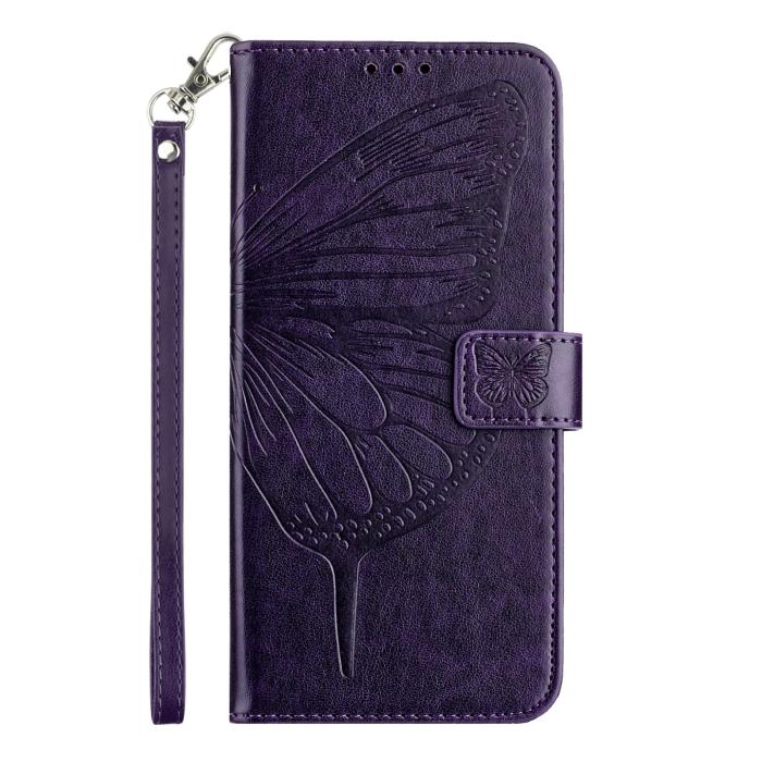 Bild 3, Samsung Galaxy A27 5G Fodral Fjäril Mörk Lila