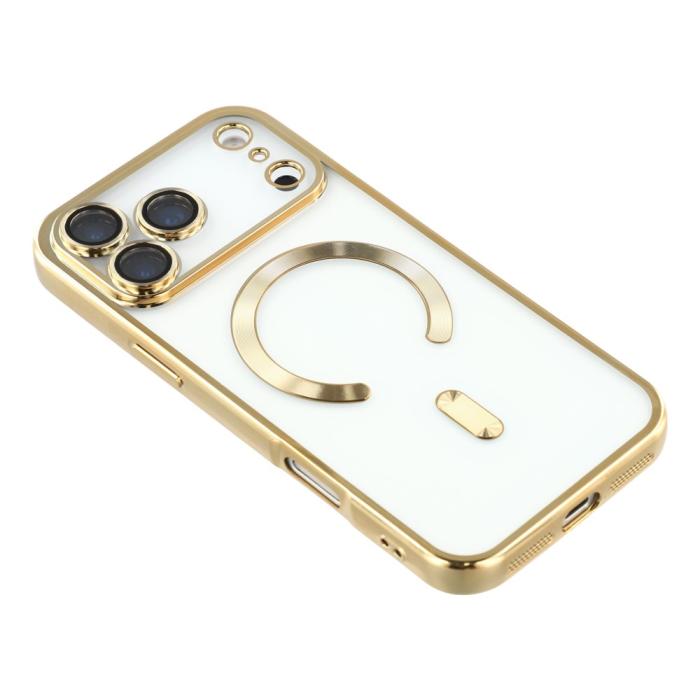 Bild 4, iPhone 17 Pro Max Skal MagSafe Electroplated TPU Guld