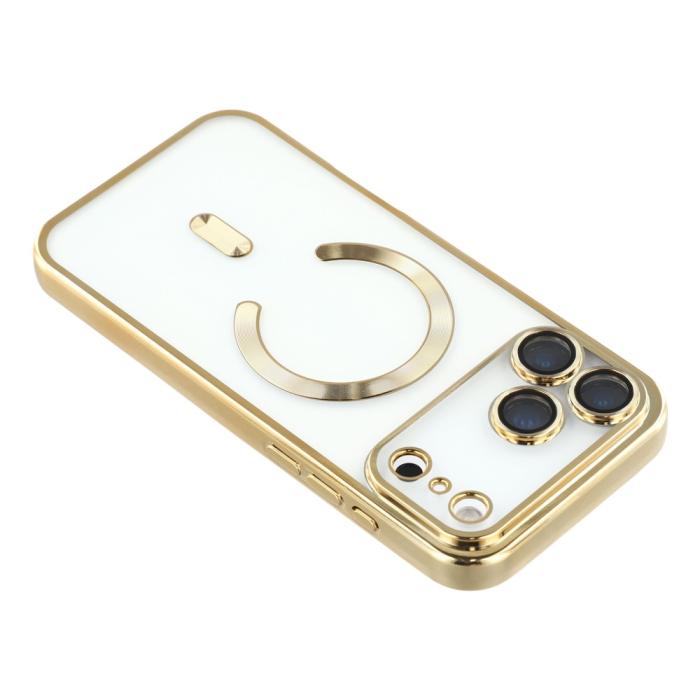 Bild 5, iPhone 17 Pro Max Skal MagSafe Electroplated TPU Guld