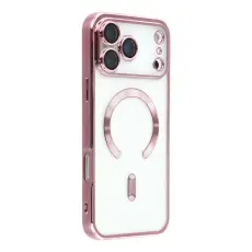 iPhone 17 Pro Max Skal MagSafe Electroplated TPU Rosa
