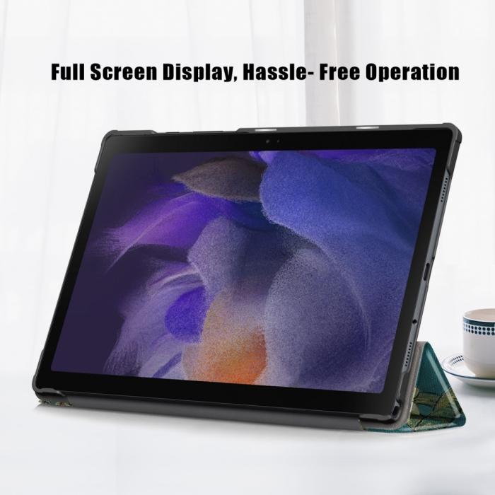 Bild 4, Samsung Galaxy Tab A8 10.5 (2021) Fodral Tri-Fold Peach Blossom