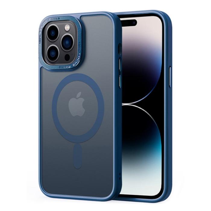 Bild 1, iPhone 14 Pro Skal MagSafe Hybrid Matt Sapphire