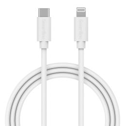 Smartline 1m USB-C - Lightning MFi Laddningskabel Vit