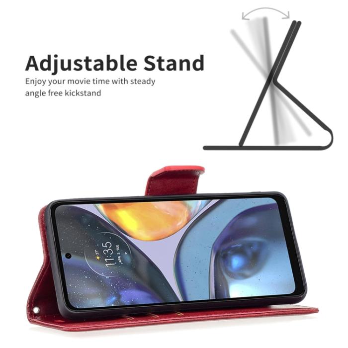 Bild 3, Motorola Moto G22 Fodral Shark Solid Röd
