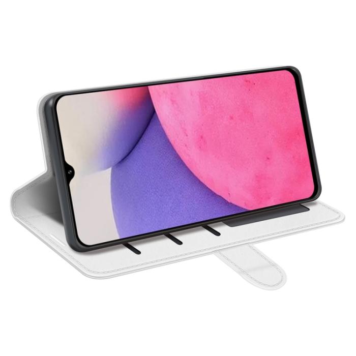 Bild 5, Samsung Galaxy A33 5G Fodral Läder Vit