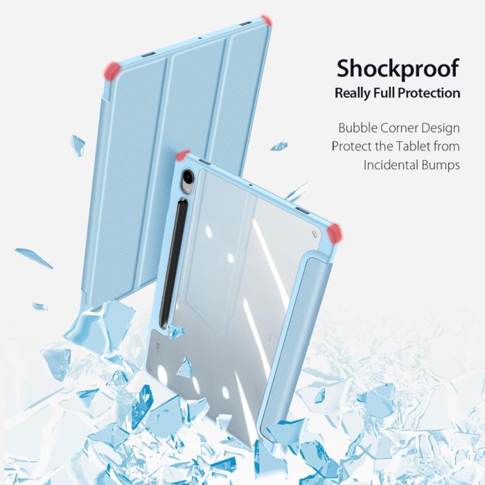 Bild 5, DUX DUCIS Galaxy Tab S9 Fodral TOBY Tri-Fold Ljus Blå