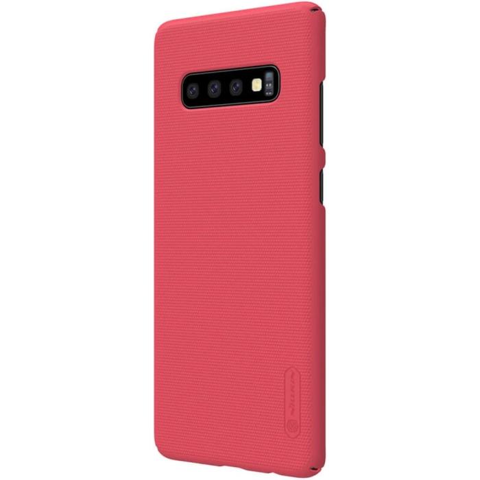 Bild 2, NILLKIN Samsung S10 Plus Shield Frostat Skal - Röd