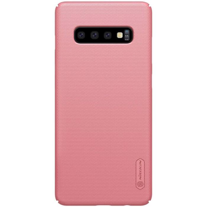 Bild 1, NILLKIN Samsung S10 Plus Shield Frostat Skal - Roséguld