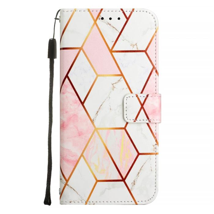 Bild 3, Google Pixel 10/10 Pro / 9/9 Pro Fodral Marmor Rosa / Vit
