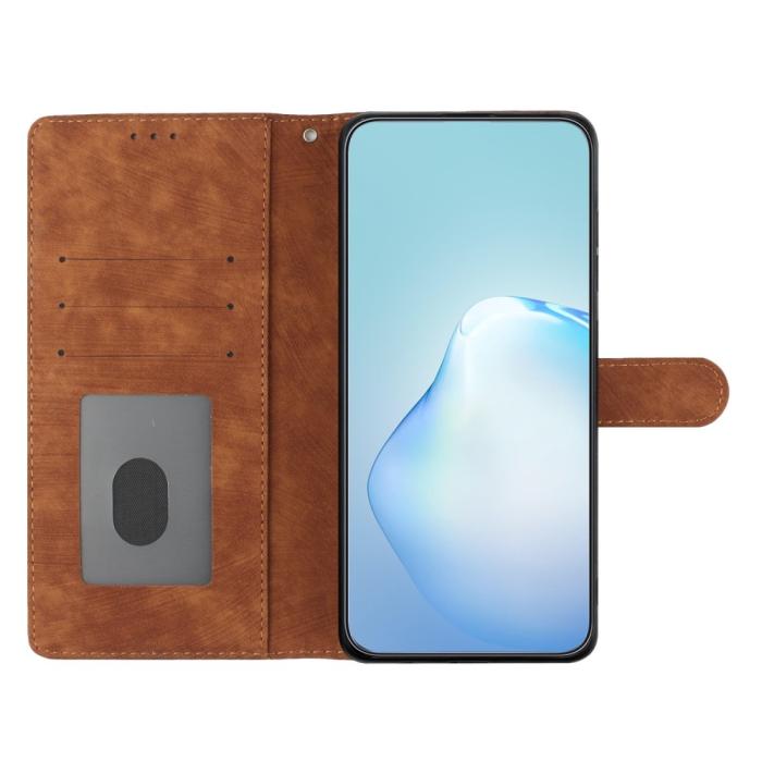 Bild 3, iPhone 15 Plus Fodral Skin Touch Läder Brun