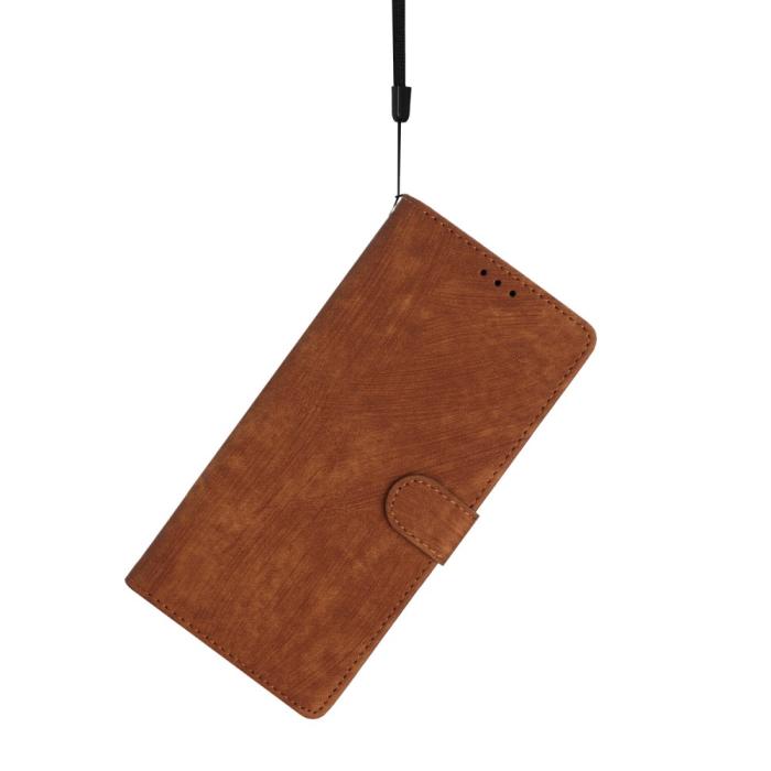 Bild 4, iPhone 15 Plus Fodral Skin Touch Läder Brun