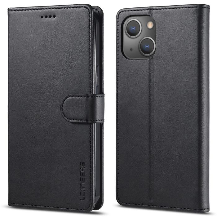 Bild 1, LC.IMEEKE iPhone 15 Plus Fodral Läder Svart