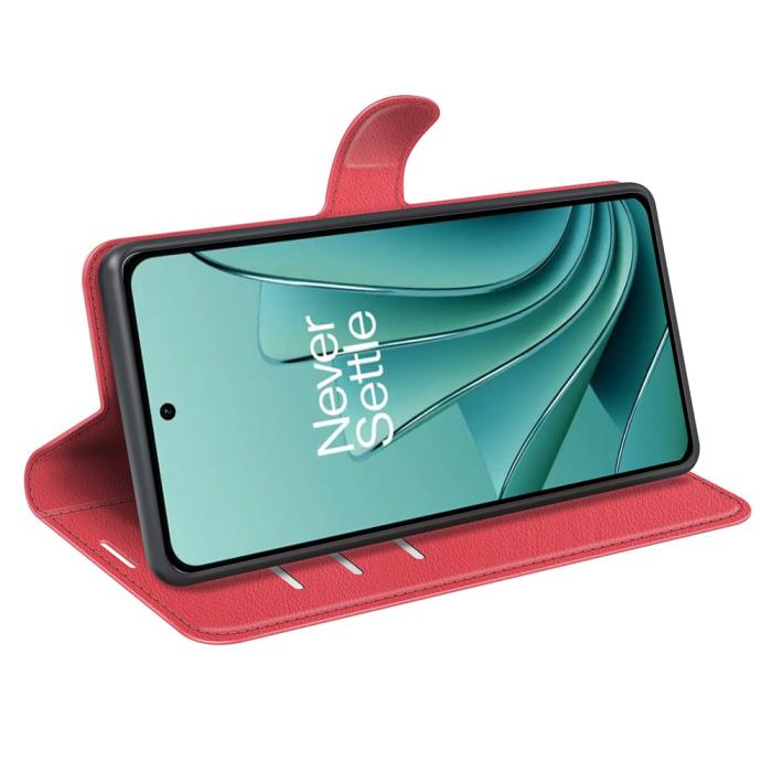 Bild 3, OnePlus Nord 3 5G Fodral Litchi Textur Röd