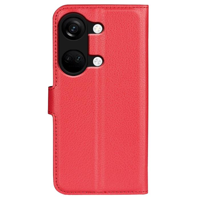 Bild 6, OnePlus Nord 3 5G Fodral Litchi Textur Röd
