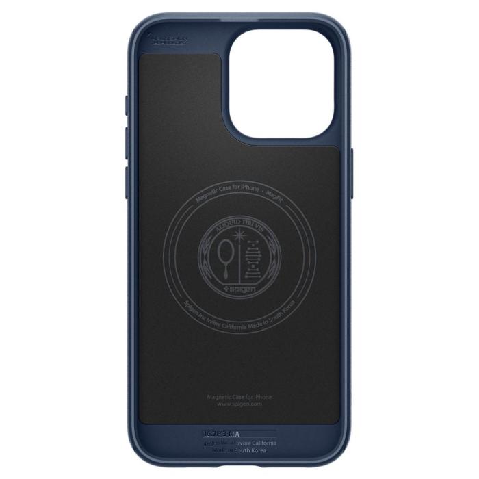 Bild 4, Spigen iPhone 15 Pro Max Skal Mag Armor MagSafe Matt Navy Blue