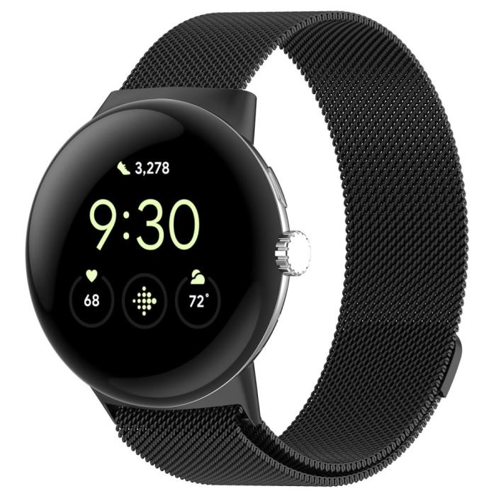 Bild 3, Google Pixel Watch 3 45 mm Armband Milanese Svart