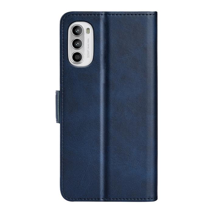 Bild 3, Motorola Moto G52/G82 Fodral Magnetisk Stängning Blå