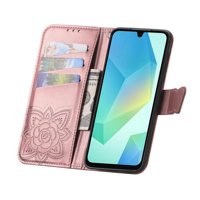 Bild 2, Honor 400 Smart Fodral Med Fjäril Tryck Roséguld