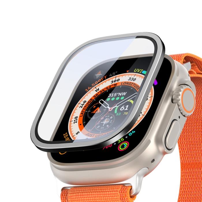 Bild 1, DUX DUCIS Apple Watch Ultra 49 mm Skärmskydd Aluminium Ram Svart