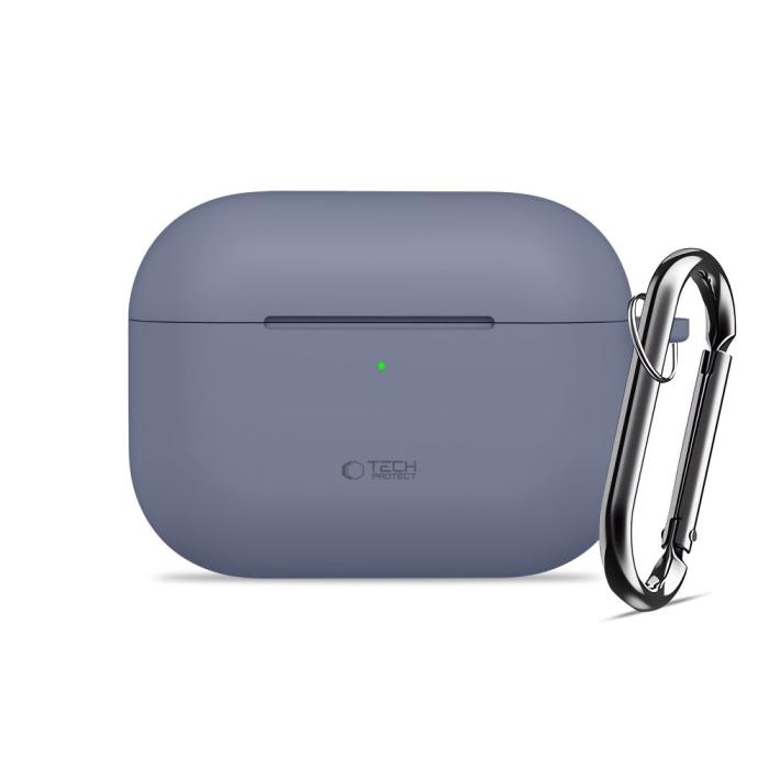 Bild 2, Tech-Protect AirPods Pro 3 Skal Silikon Hook Baby Blue
