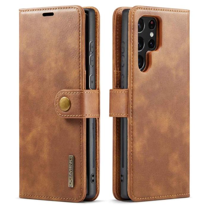 Bild 1, DG.MING Galaxy S23 Ultra 2in1 Magnet Fodral / Skal Brun