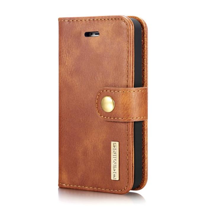 Bild 4, iPhone 5/5S/SE 2016 - DG.MING 2in1 Magnet Fodral - Brun