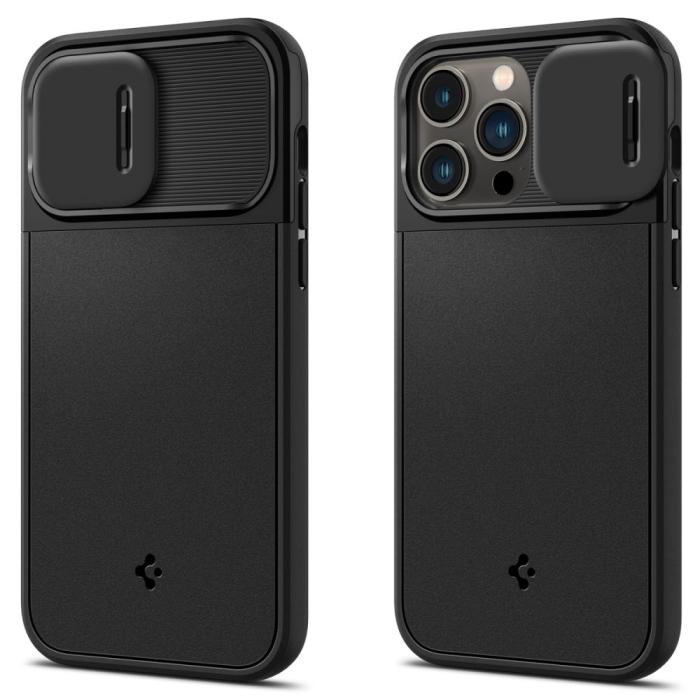 Bild 2, Spigen iPhone 14 Pro Skal MagSafe Optik Armor Svart