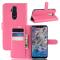 Nokia 8.1 - Litchi Plånboksfodral - Rosa