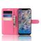 Nokia 8.1 - Litchi Plånboksfodral - Rosa