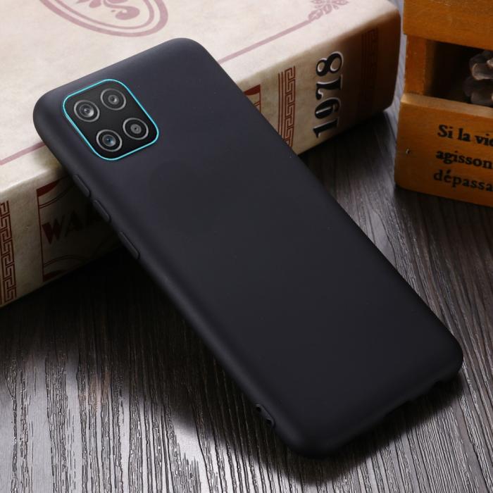 Bild 6, Samsung Galaxy A03 Skal Liquid Silikon Med Strap Svart