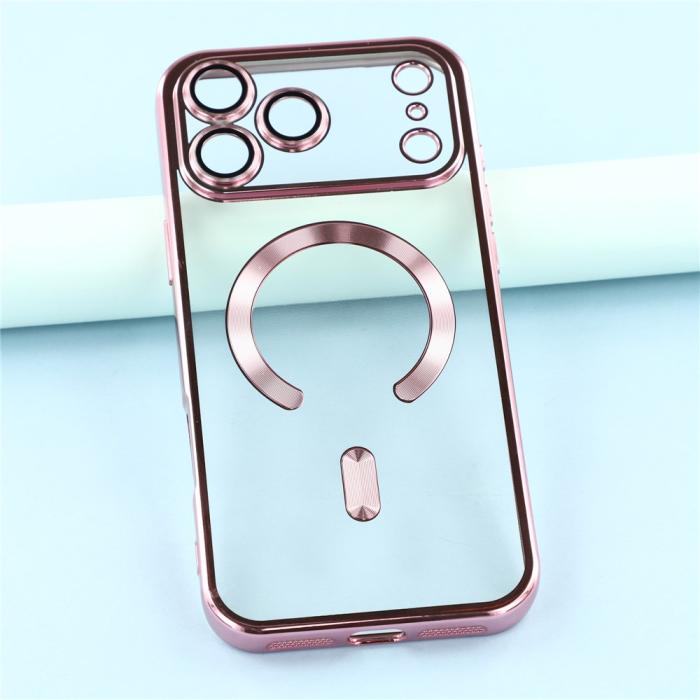 Bild 6, iPhone 17 Pro Max Skal MagSafe Electroplated TPU Rosa