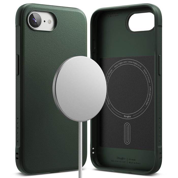 Bild 2, Ringke iPhone 17e / 16e Skal MagSafe Onyx Mörk Grön