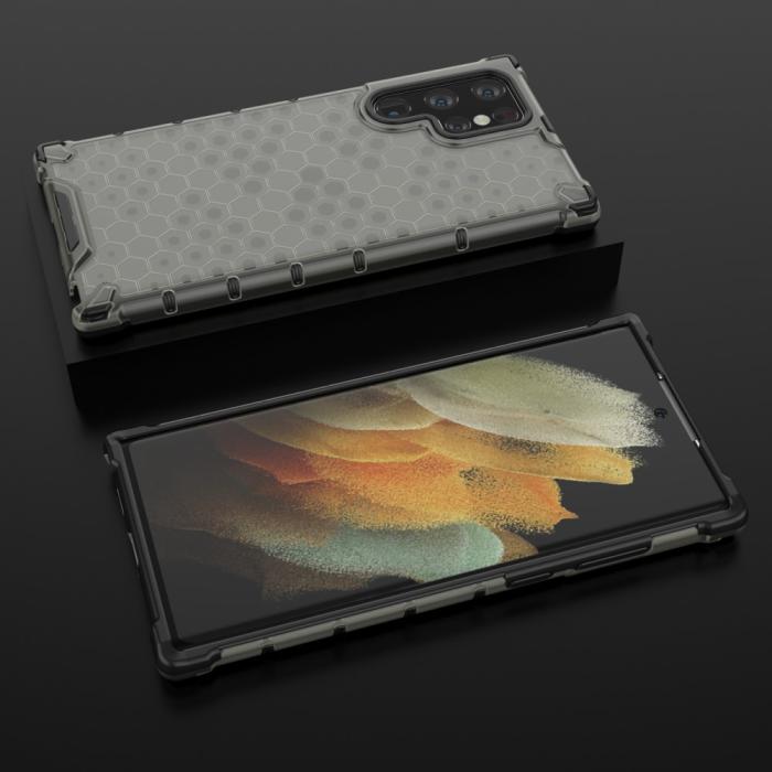 Bild 3, Samsung Galaxy S22 Ultra Skal Armor Honeycomb Svart