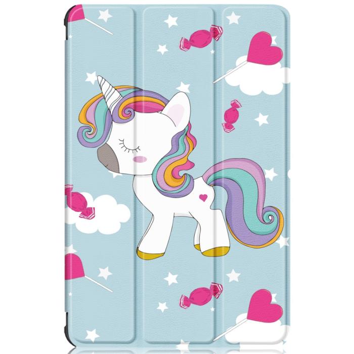 Bild 2, Samsung Galaxy Tab A8 10.5 (2021) Fodral Tri-Fold Unicorn