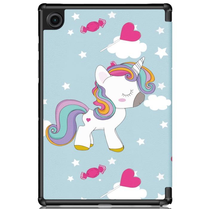 Bild 3, Samsung Galaxy Tab A8 10.5 (2021) Fodral Tri-Fold Unicorn