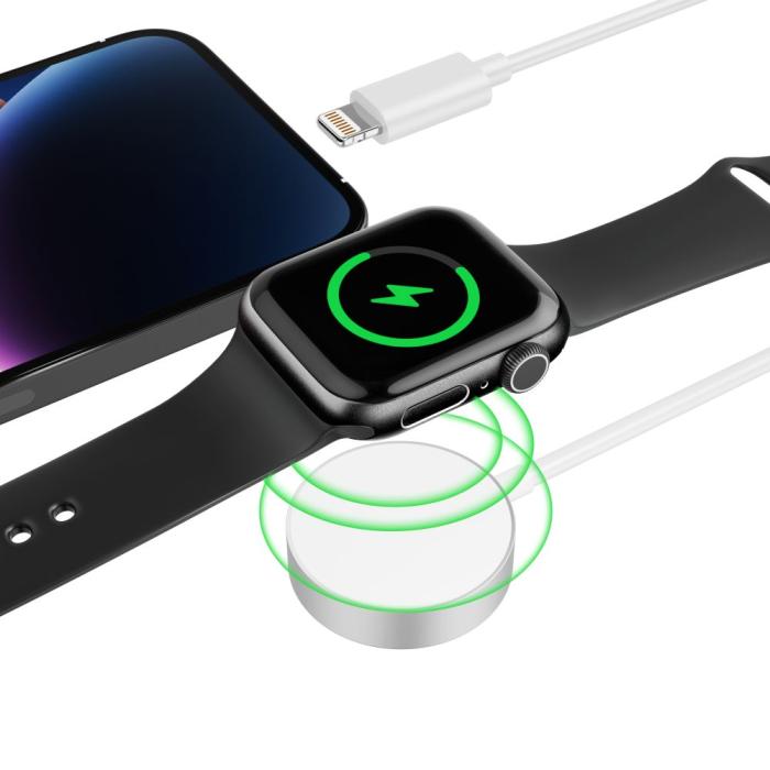 Bild 3, Tech-Protect 1.5m 2in1 Trådlös Laddare För Apple Watch/iPhone