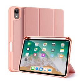 DUX DUCIS DOMO iPad Mini (2021) Fodral Tri-Fold Med Pennhållare Roséguld