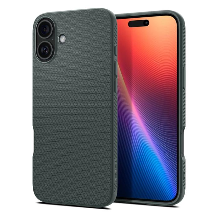 Bild 1, Spigen iPhone 16 Skal Liquid Air Abyss Green