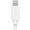 Smartline 1m USB-C - Lightning MFi Laddningskabel Vit