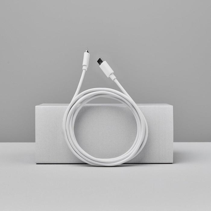 Bild 5, Smartline 1m USB-C - Lightning MFi Laddningskabel Vit