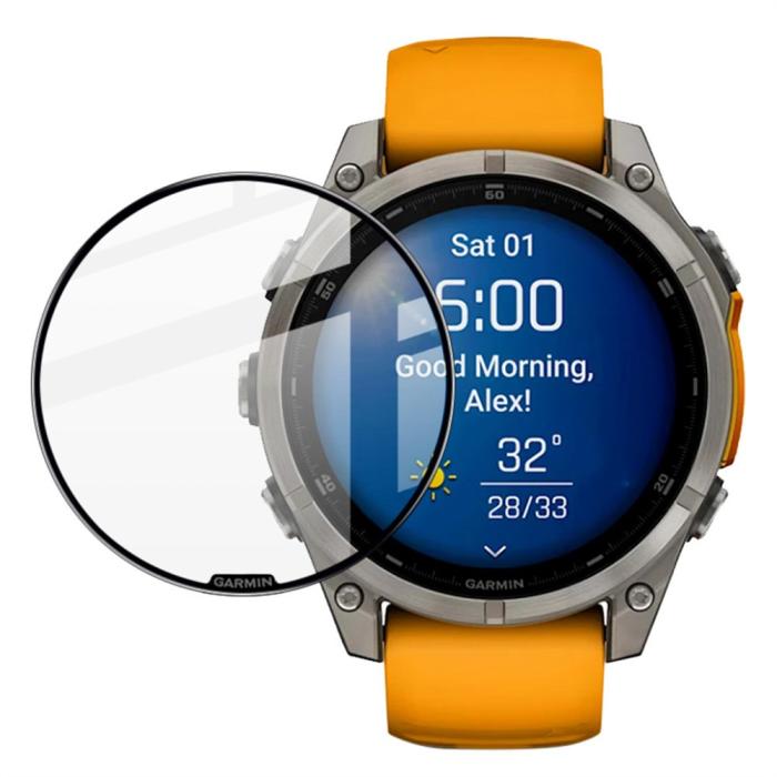 Bild 1, IMAK Garmin Fenix 8 47 mm Skärmskydd