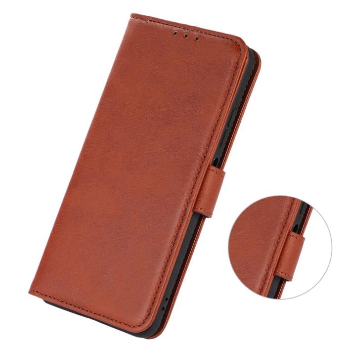 Bild 5, iPhone 15 Fodral Läder Solid Brun